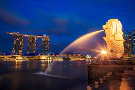 新加坡 滨海湾花园  圣淘沙岛  鱼尾狮公园双飞5晚6天