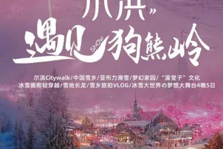 东北【“尔滨”遇见“狗熊岭”】雪乡、亚布力、冰雪大世界5日游