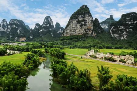 大新明仕田園黑水河遊船花千骨外景地恩城山水泡水二日遊